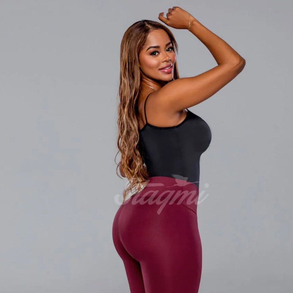 Leggings con Faja Stagmi Colombianas Tummy Control High Waist Butt Shaper New!